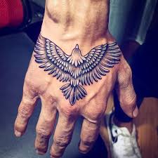 Eagle Tattoo On Hand Picture Box