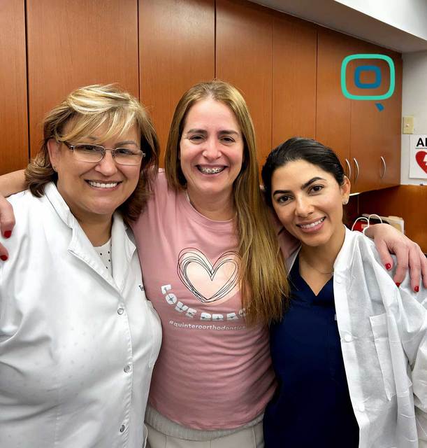 Two-Orthodontists-with-a-happy-patient-at-Quintero Quintero Orthodontics