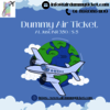 Air dummy ticket