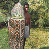 Young man with shield-b - photoshop