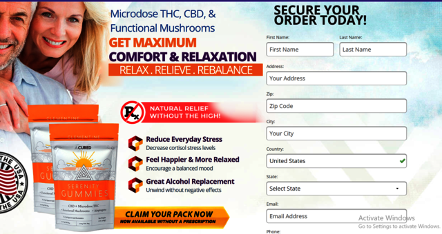 serent gummies Cured Nutrition Serenity Gummies Official Website, Working, Price In USA & Reviews