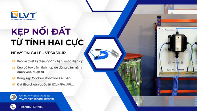 Káº¹p Ná»‘i Äáº¥t Tá»« TÃ­nh Hai Cá»±c VESX50 Electrostatic discharge clamp