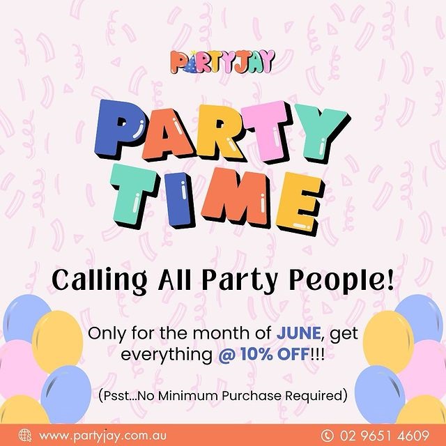 Party Supplies Sydney- PartyJay Party Supplies Sydney- PartyJay