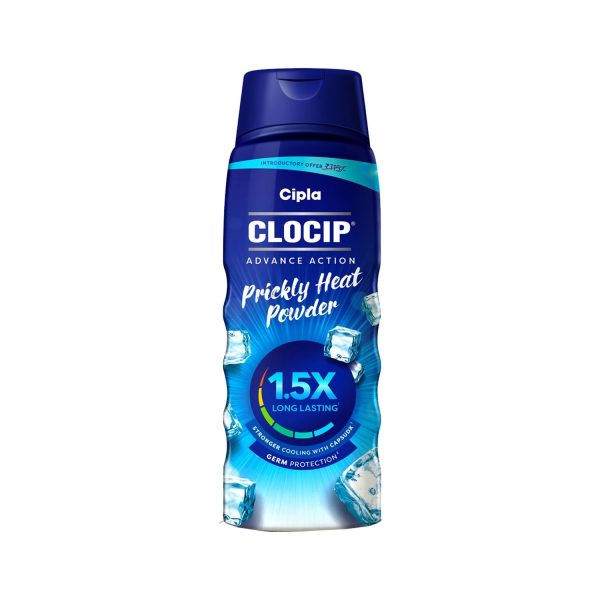 Cipla Clocip Advance Action Prickly Heat Powder 15 Cureka