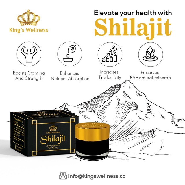 Purely natural Shilajit By Kingswellness Pure Shilajit