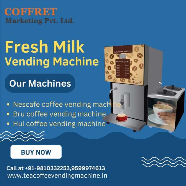 Fresh milk vending machine in Delhi Fresh milk vending machine in Delhi