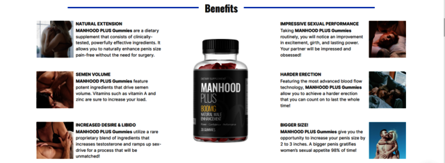 manhood plus gummies benefits Picture Box