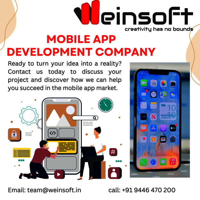 mobile app development Weinsoft