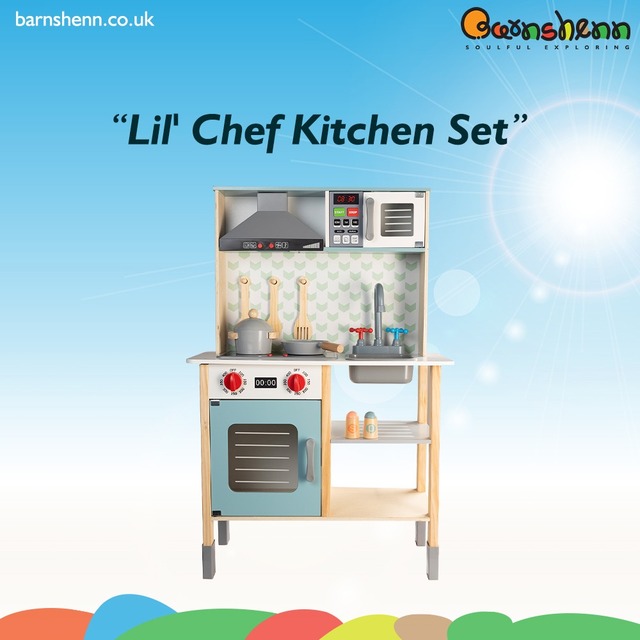 Lil' Ched Kitchen Set-Barnshenn Barnshenn wooden TOys