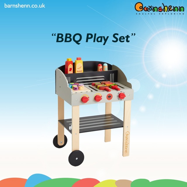 Premium BBQ Tool Set with Aluminum Storage Case Barnshenn wooden TOys