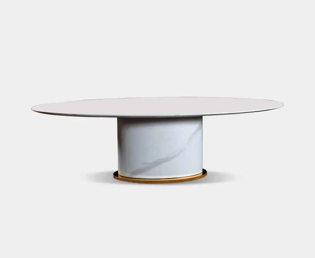 greece dining table white  gold 107799 1 Luxury furniture store