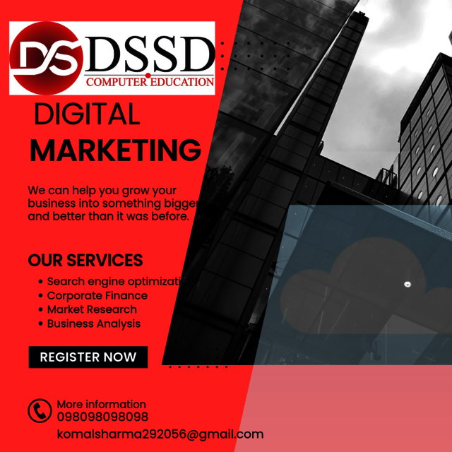 White and Black Simple Digital Marketing Agency Fa Digital marketing