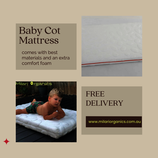 milari organics cot mattres Baby cot mattress