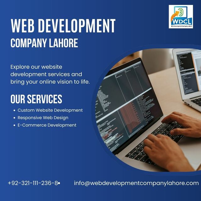 Blue And White Modern Website Development Service  Picture Box