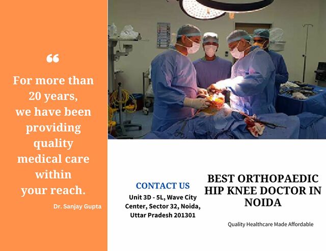 Best orthopaedic hip knee doctor in Noida Picture Box