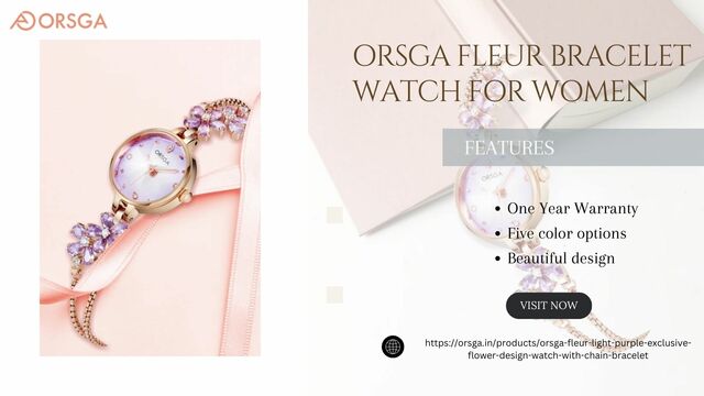 ORSGA Fleur Bracelet Watch for Women (2) Picture Box