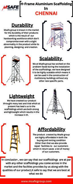 H-Frame Aluminium Scaffoldings In Chennai Picture Box