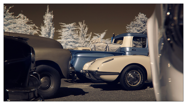 Campbell River Car Show 2024 7 Infrared photography