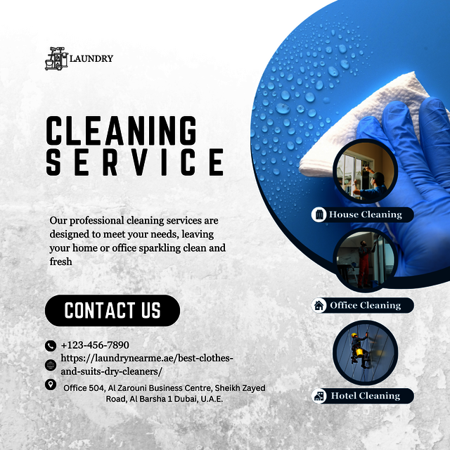 Blue and Black Simple Cleaning Service Instagram P Best Clothes and Suits Dry Cleaners