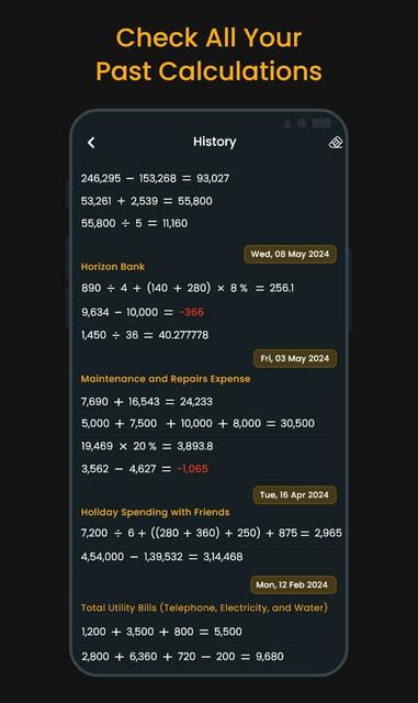 Memory Calculator Calculator with history