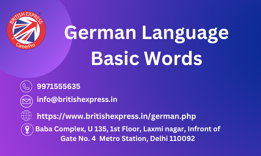 German Language Basic Words (1) Picture Box
