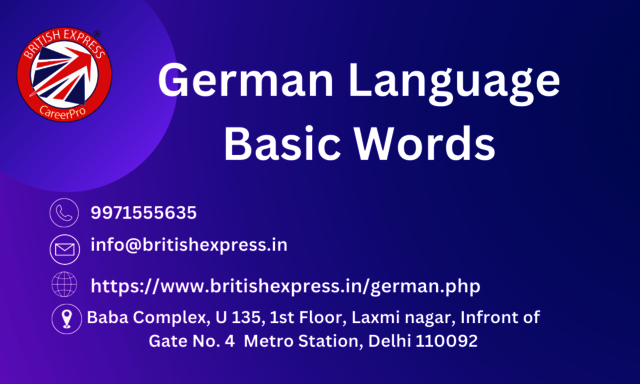 German Language Basic Words (1) Picture Box