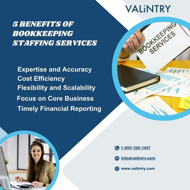 5 Benefits of Bookkeeping Staffing Services 5 Benefits of Bookkeeping Staffing Services