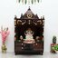 Divya-Darshan-brown-pooja-m... - Divya Darshan Floor Rested Pooja Mandir with Door