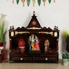 SukhatMan Large Wall Mount Pooja Mandir without Door