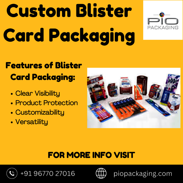 custom blister card packaging Picture Box