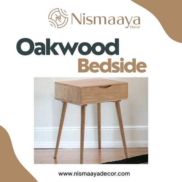 Oakwood bedside Picture Box