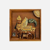 Wooden Kamadhenu Cow Frame - Wooden Craft