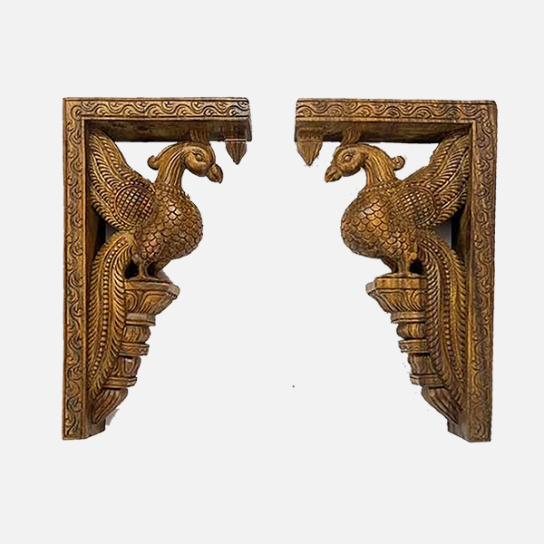 Wooden Parrot Wall Hanging Pair Wooden Craft