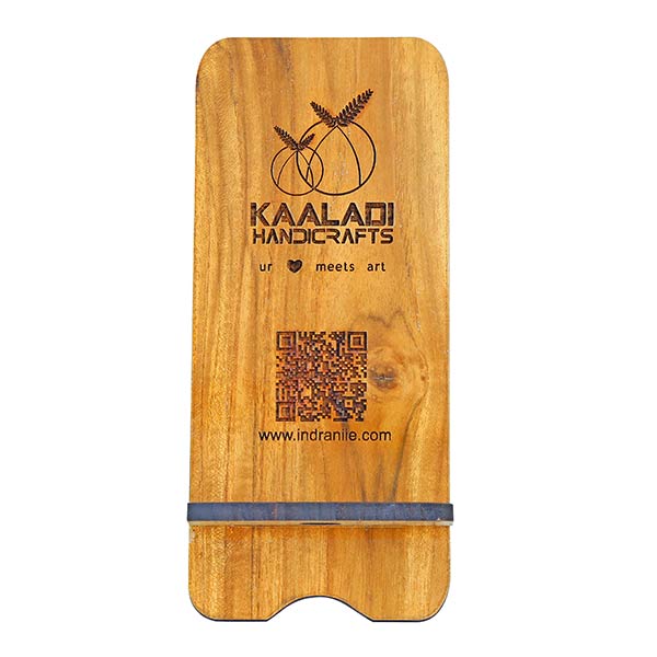 Mobile Stand With QR Code Online India Wooden Mobile Stand