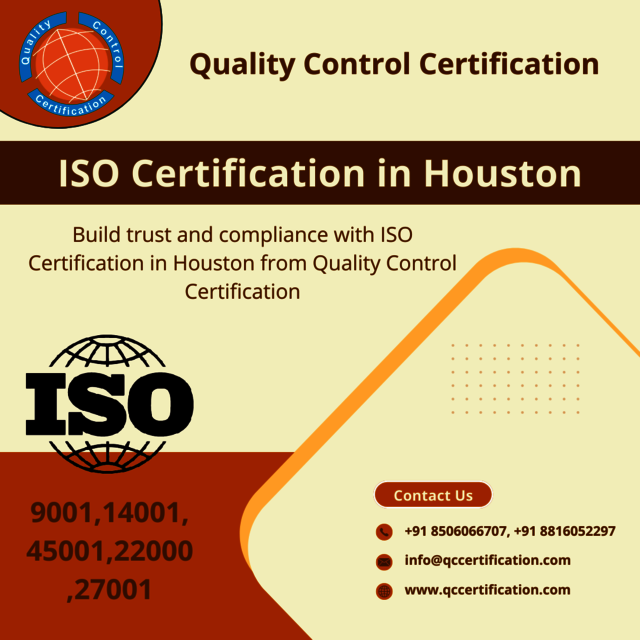 Certifying global excellence for your organization ISO Certification in Houston 9001,45001,27001, 14001, 27001