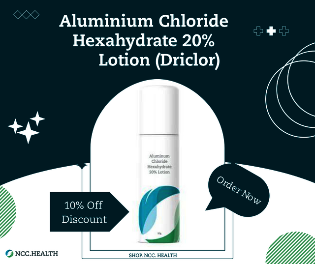 Aluminium Chloride Hexahydrate 20% Lotion (Driclor Shop NCC Health