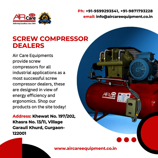 Screw Compressor Dealers Air Care Equipment