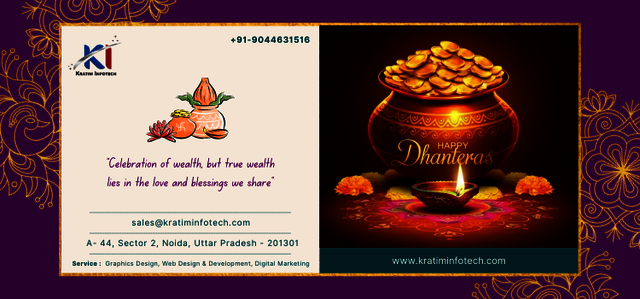 Celebrate Dhanteras - Embrace Prosperity, Wealth,  Picture Box