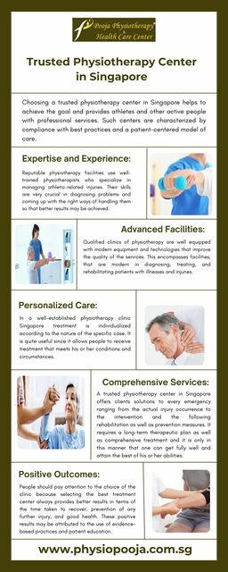 Trusted Physiotherapy Center in Singapore Trusted Physiotherapy Center in Singapore