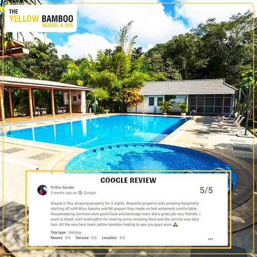 resorts in coorg with swimming pool the yellow bamboo resort