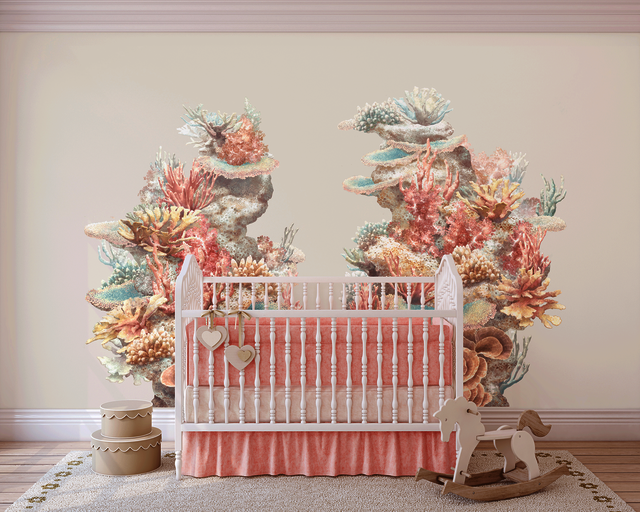 Flourish-Sea Coral Decals Dearest Little Decals