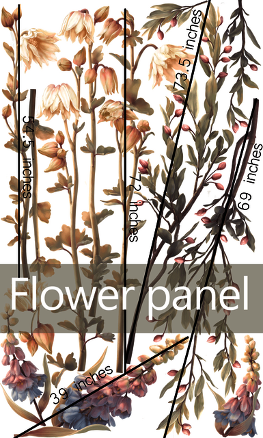 Flower panel Dearest Little Decals