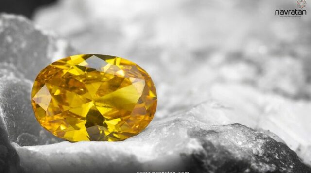 Yellow Sapphire navratan