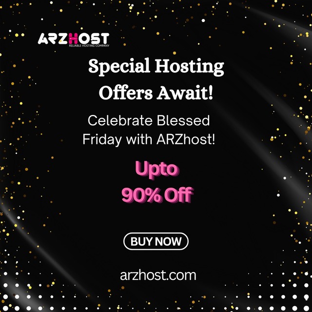 Celebrate Blessed Friday with ARZHOST Picture Box