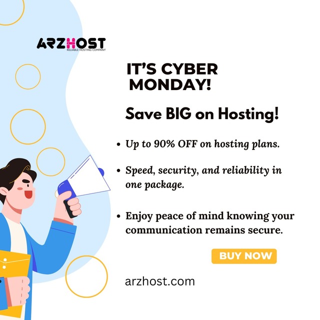 Its Cyber Monday save big on Hosting-ARZHOST Picture Box