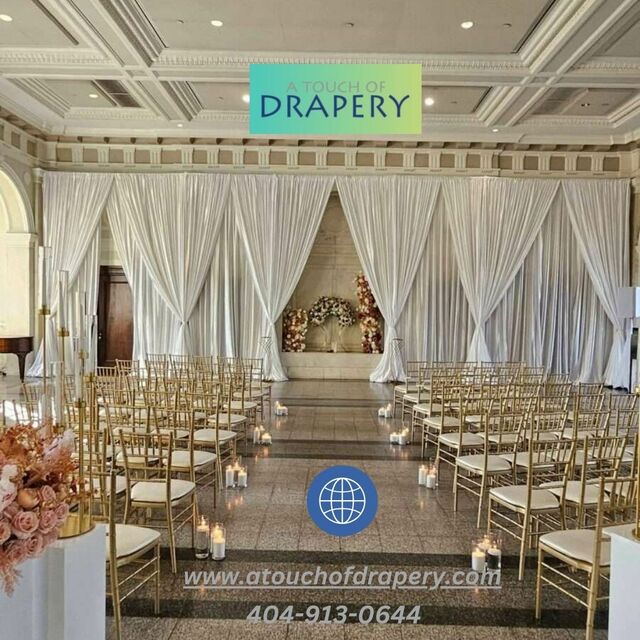  New a touch drapery image  bag  jpg  Elegant White Drapery Rentals for Weddings in Georgia