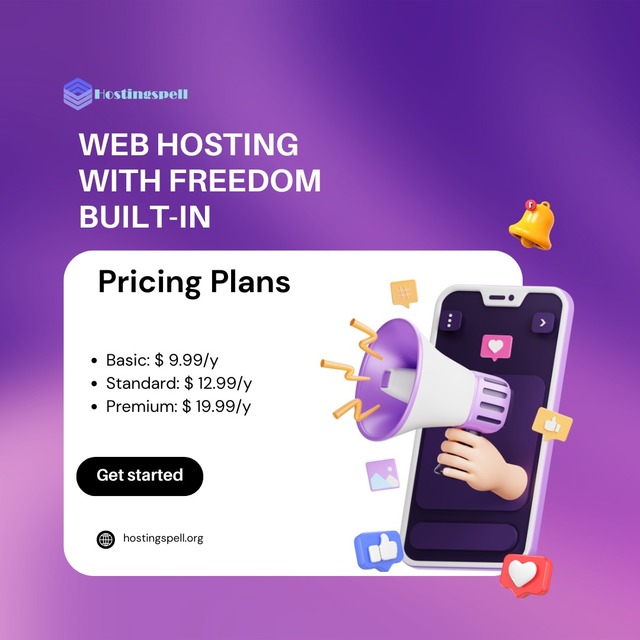 Webhosting with Freedom Buit-in HostingSpell