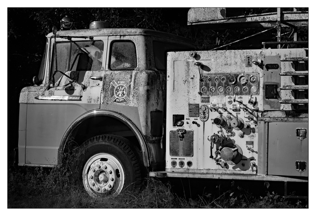 Fire Truck 2024 Black & White and Sepia