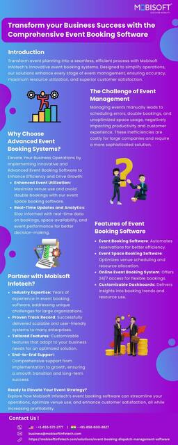 Optimize Event Management with Smart Event Booking Mobisoft Infotech