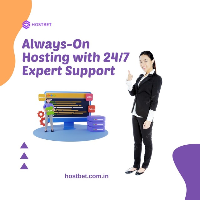 Always-On Hosting with 24x7 Expert Support - HostB HostBet